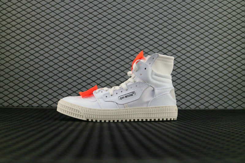 OFF WHITE CO VIRGIL ABLOH 18SS Low 3.0 High All White Official Shoe Shox SB Shoe For Sale